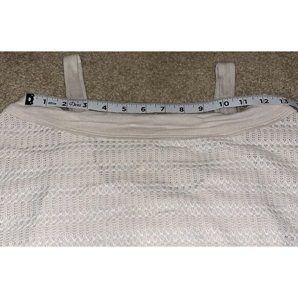 Free People XS/TP Sistine Hacci Knit Top Cold Shoulder Cream Womens Boho - Picture 12 of 15